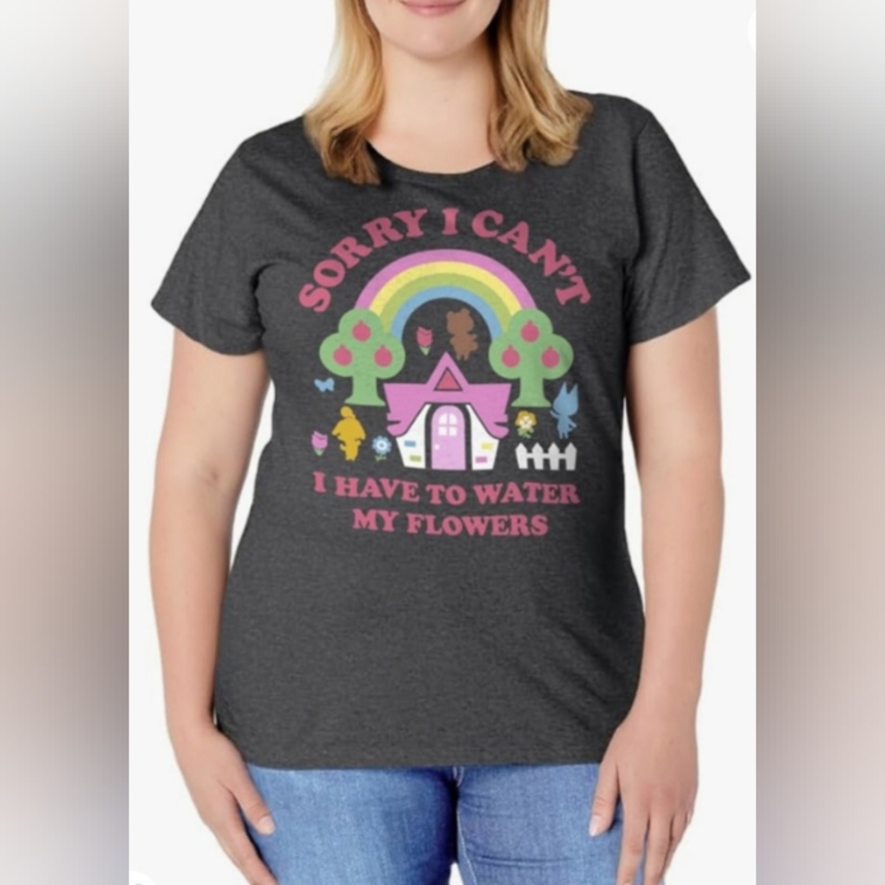 Nintendo Animal Crossing Flowers Tee sz M